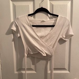 Sweater Knit Wrap Tee